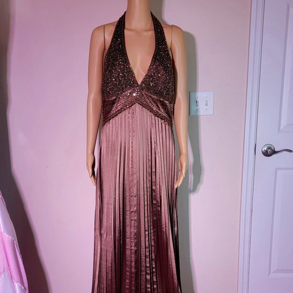 NWT Nina Canacci Formal Rich Brown Gown